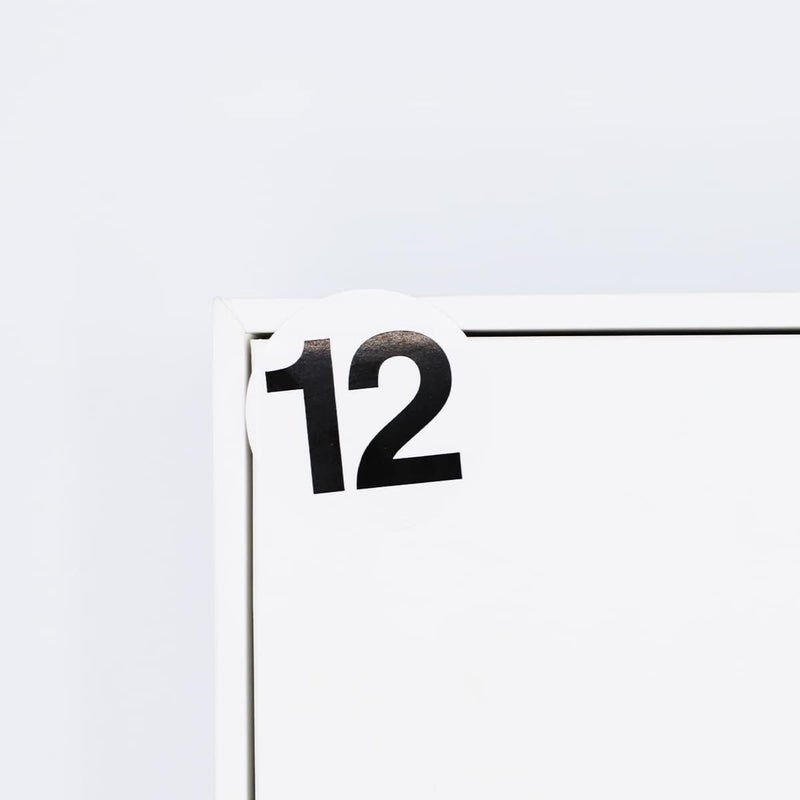 InStockLabels.com Black Number 12 Circle Stickers 1.5 Inch Round Adhesive Dots 500 Total Labels on a Roll for Organizing, Inventory Products, Storage Bins, or Classrooms Made in The USA - Image 2